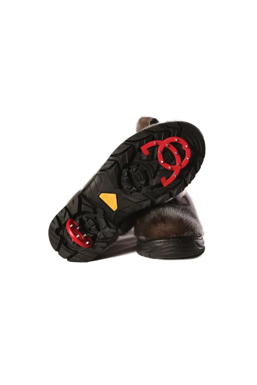 Bottes en fourrure de Loup Marin naturel - Semelle traction - Akiwe | Bottes d'hiver - Bottes urbaines | BILODEAU Canada