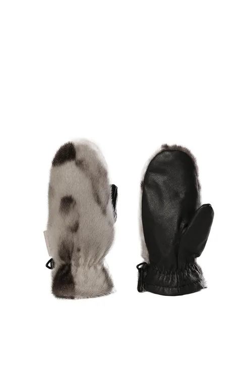 Mitaines en fourrure de Loup Marin naturel enfant - De ville | Mitaines et gants - Urbain | BILODEAU Canada