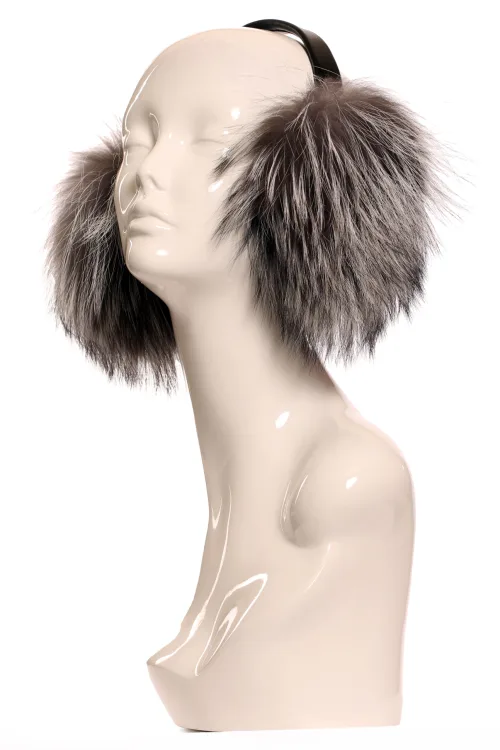 Silver Fox fur - Earmuffs | Fashion | BILODEAU Canada