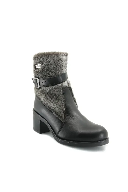 Bottes en fourrure de Loup Marin naturel - Laura | Bottes d'hiver - Bottes urbaines | BILODEAU Canada