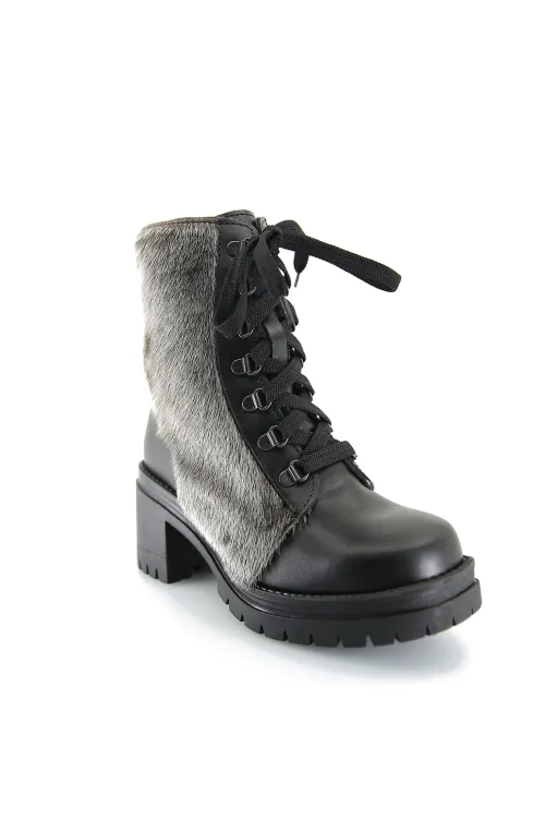 Bottillons en fourrure de Loup Marin naturel - Zoé | Bottes d'hiver - Bottes urbaines | BILODEAU Canada