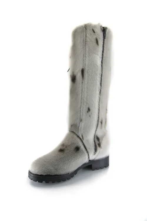Bottes en fourrure de Loup Marin naturel - Margot | Bottes d'hiver - Bottes urbaines | BILODEAU Canada