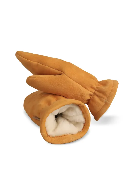 Mitaines en suède de chevreuil - Courtes | Mitaines en fourrure - Mitaines courtes | BILODEAU Canada