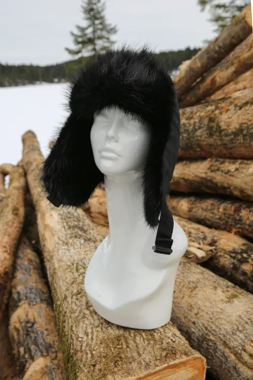 Nylon fur hat - Aviator | Fur hats | BILODEAU Canada