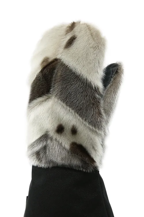 Mitaines "Expédition" en fourrure de Loup marin et Nylon - Longues | Mitaines en fourrure - Mitaines longues | BILODEAU Canada