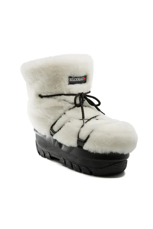 *Nouveauté* - Bottes courtes en Mouton blanc - Blizzard |  | BILODEAU Canada