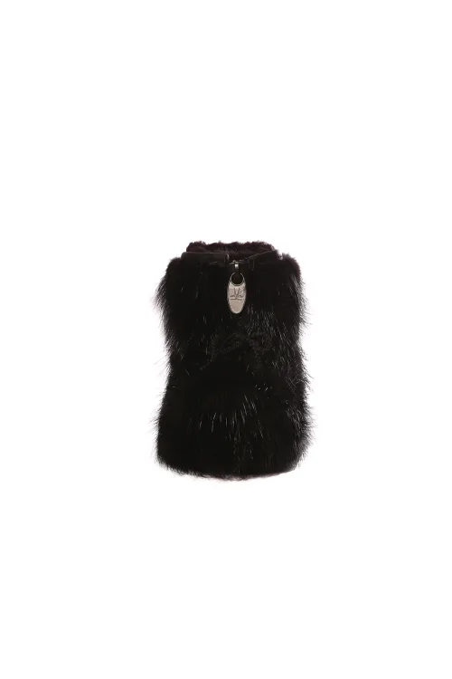 Black beaver fur baby boots - Blizzard | Babies | BILODEAU Canada