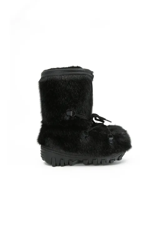 Bottes en fourrure bébé Loup Marin noir - Blizzard | Bébé | BILODEAU Canada
