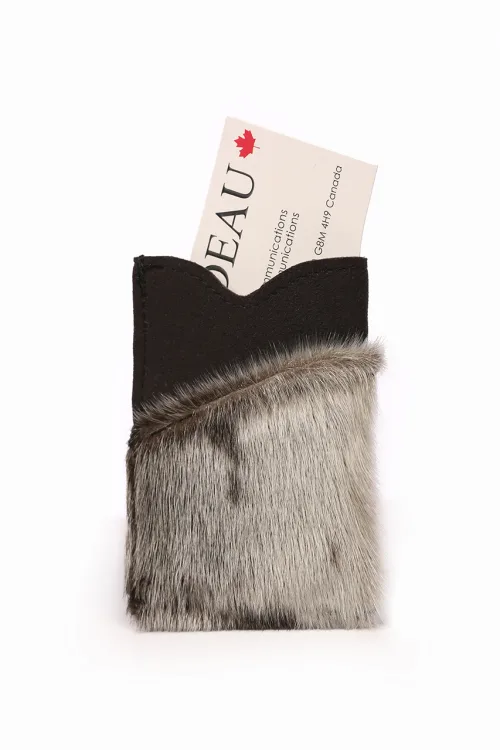 Card holder - Natural Seal fur | Fashion | BILODEAU Canada