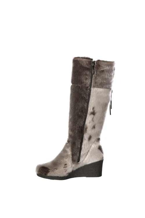 Natural Seal fur boots - Noueva | Winter boots - Urban boots | BILODEAU Canada
