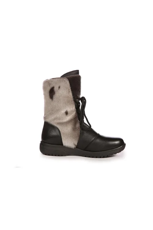 Natural Seal fur boots - Patty | Winter boots - Urban boots | BILODEAU Canada