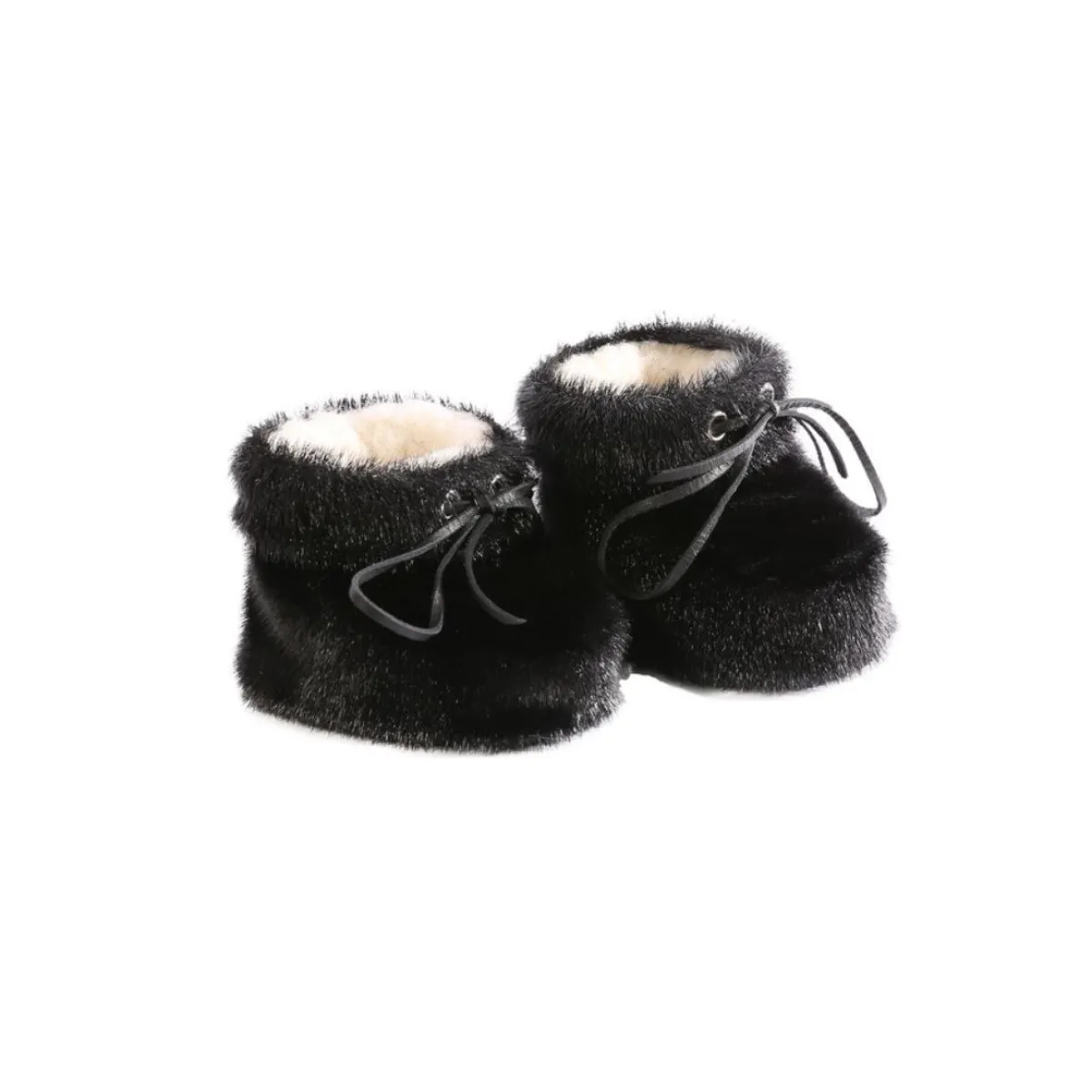 Pantoufle en loup marin noir enfant Côté