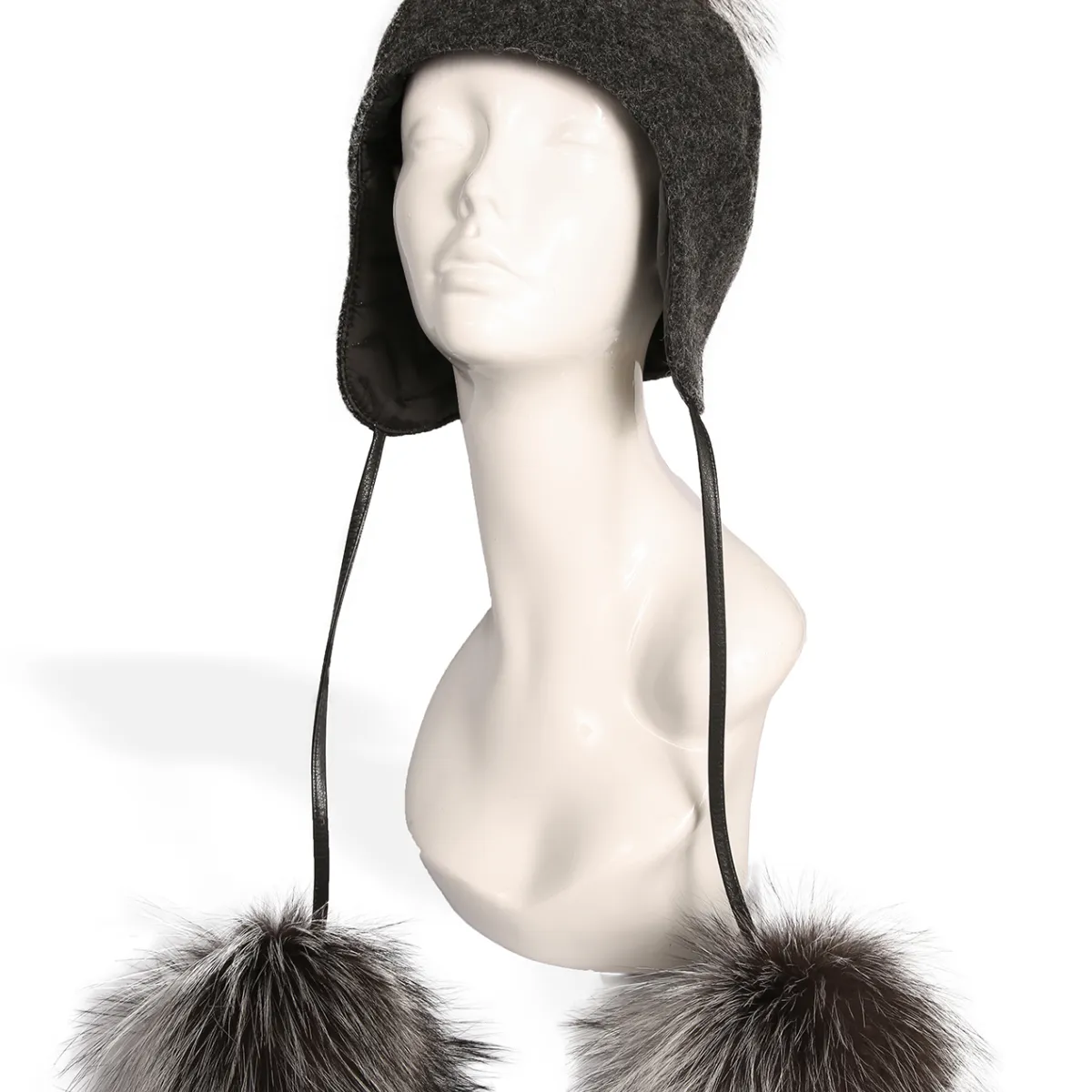 Tuque en lainage charcoal