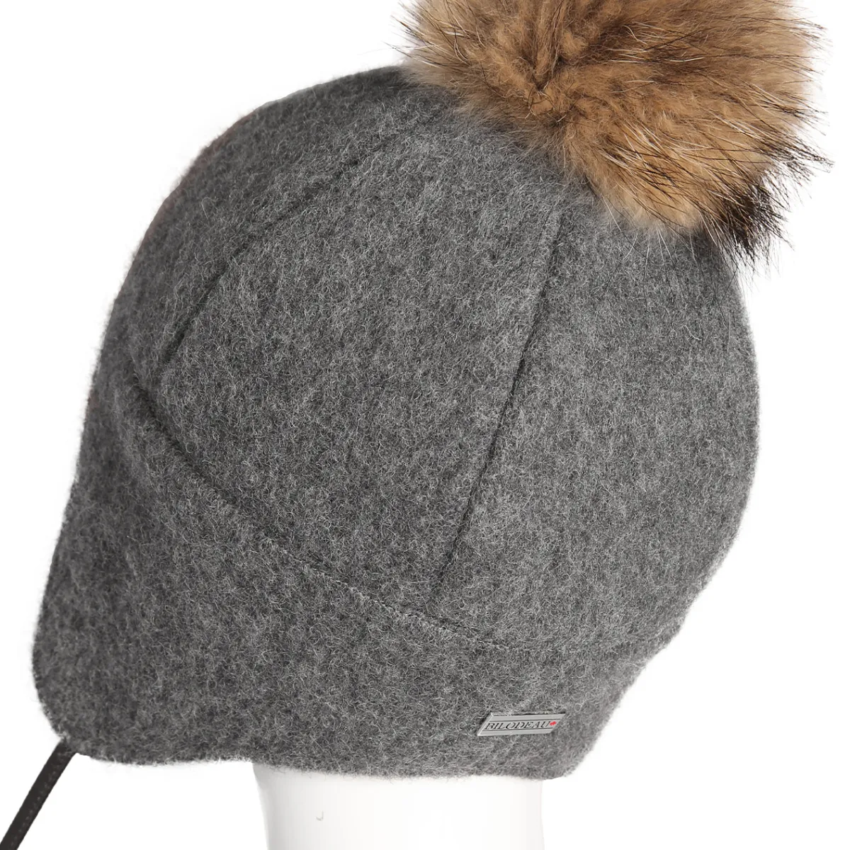 Tuque en lainage gris 2