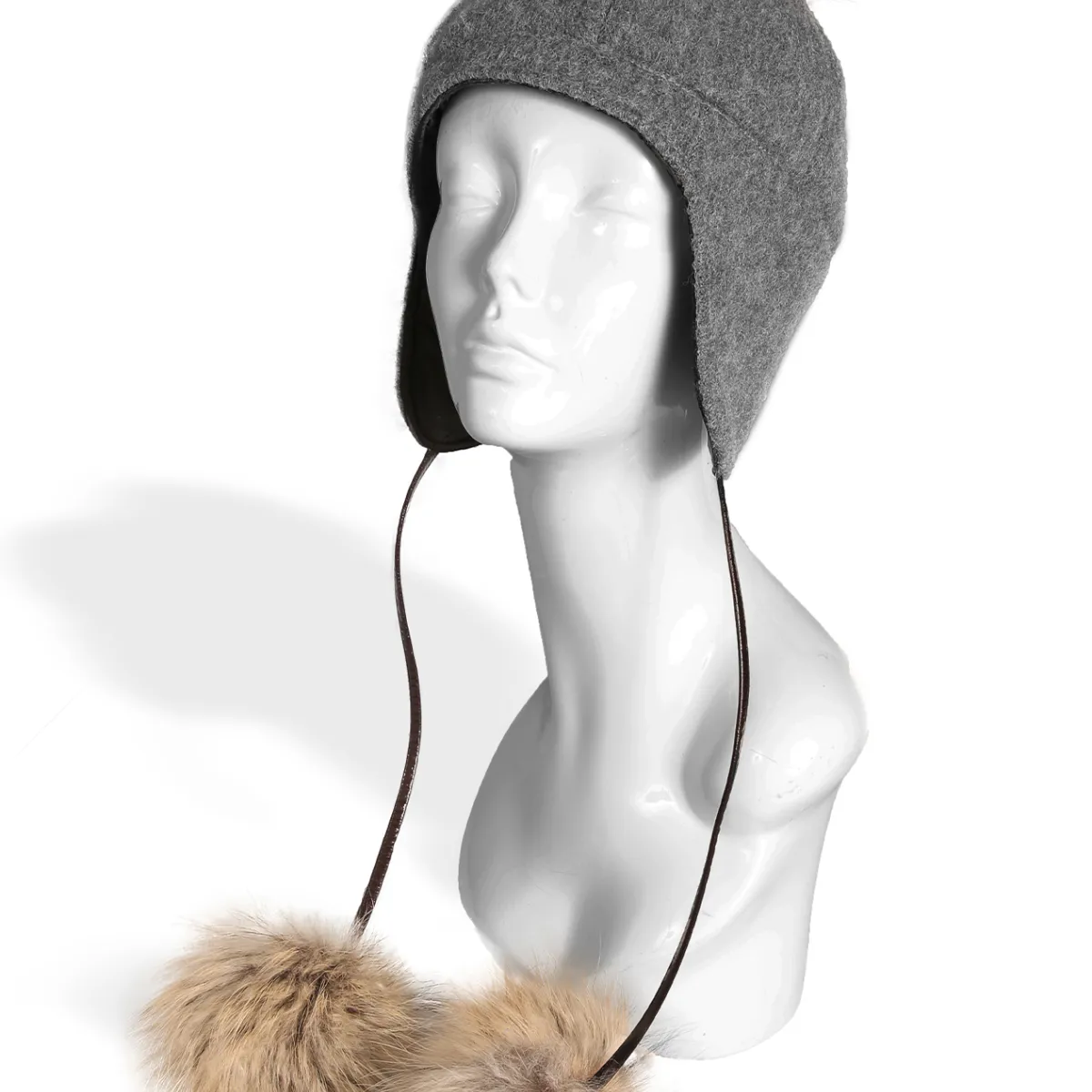 Tuque en lainage gris