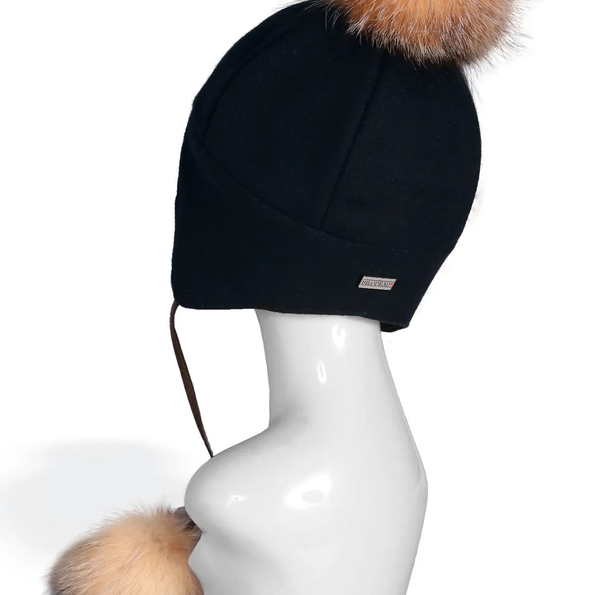 Tuque en lainage bleu 2