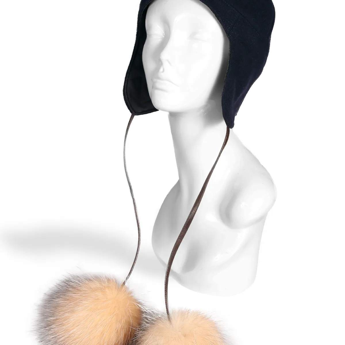 Tuque en lainage bleu