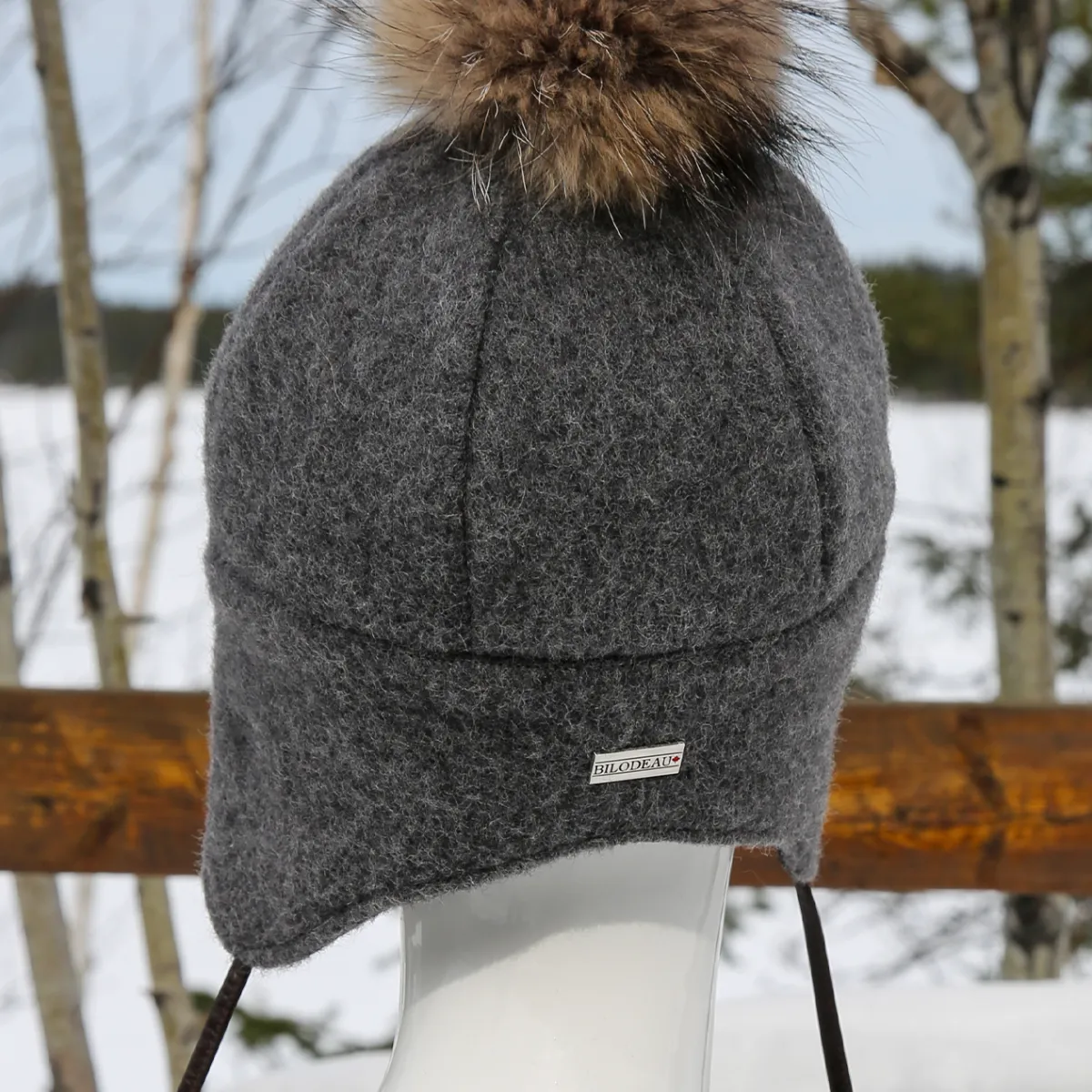 Tuque en lainage gris Lifestyle 3