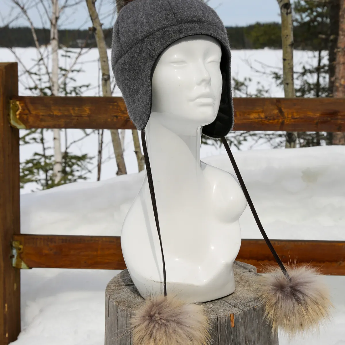 Tuque en lainage gris Lifestyle