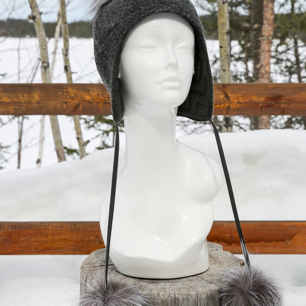 Tuque en lainage charcoal lifestyle