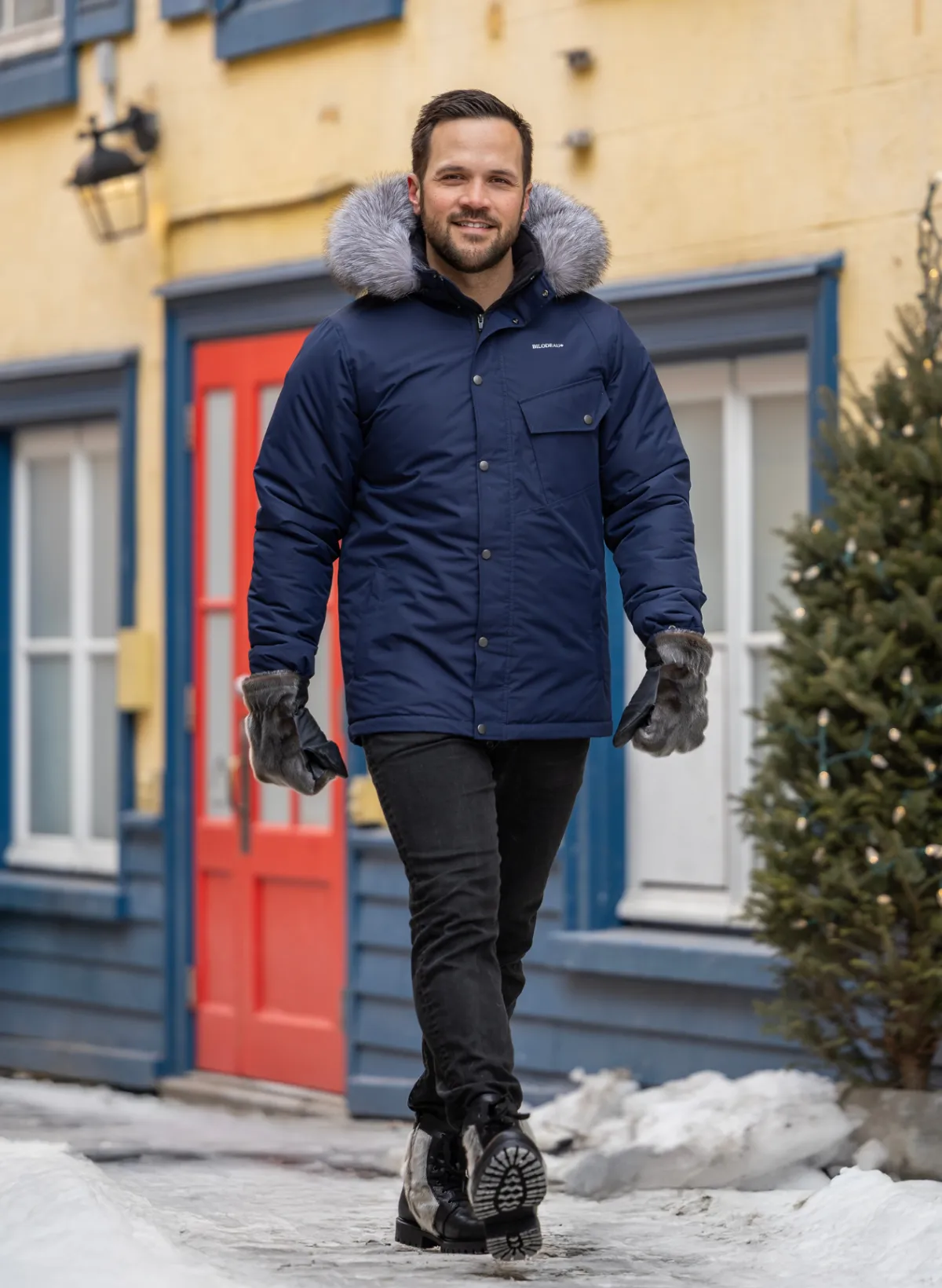 The outfit of the day : Lenox coat & Hugo boots